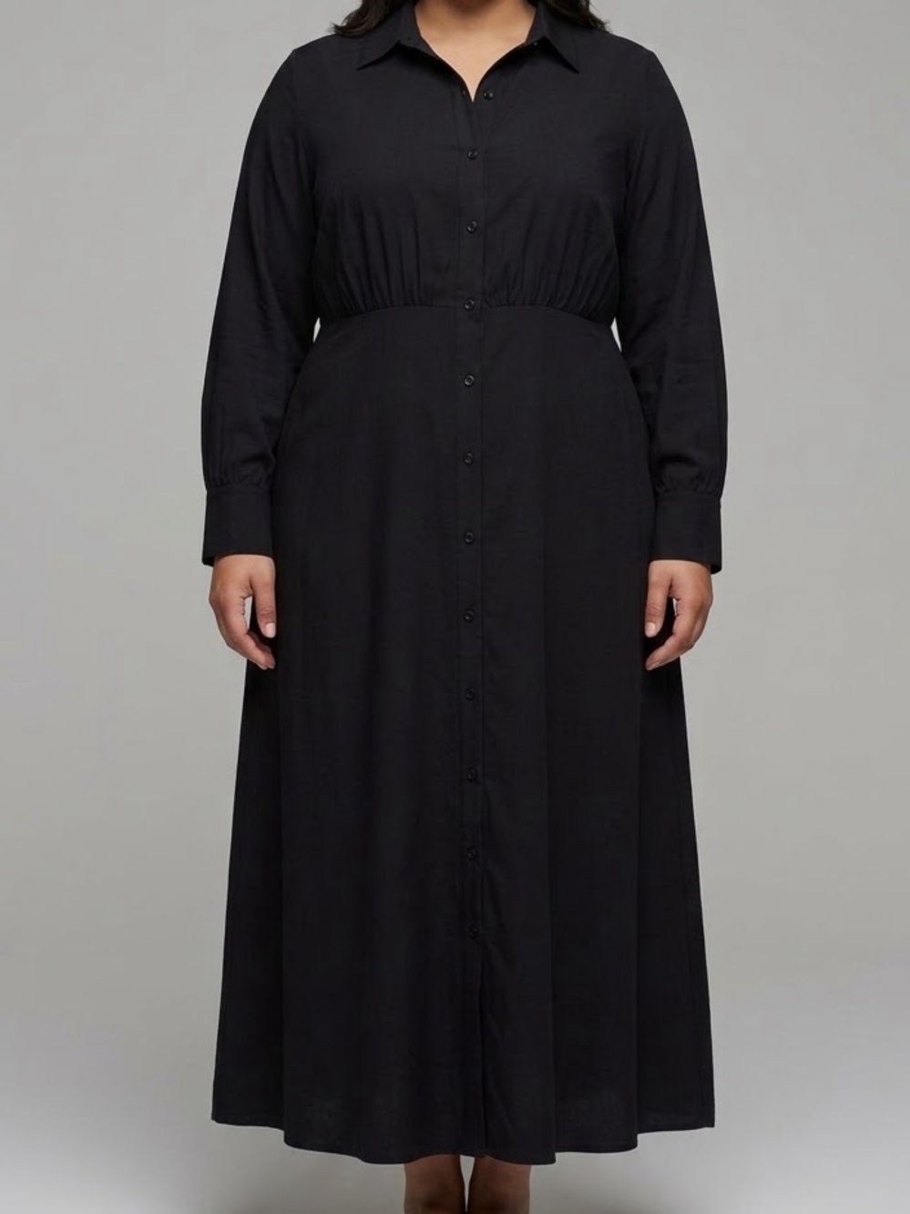 A New Day Black Midi Dress